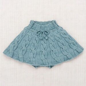 NWT. Misha and Puff Kids Cable Skating Skirt, Yonder, Size 6y